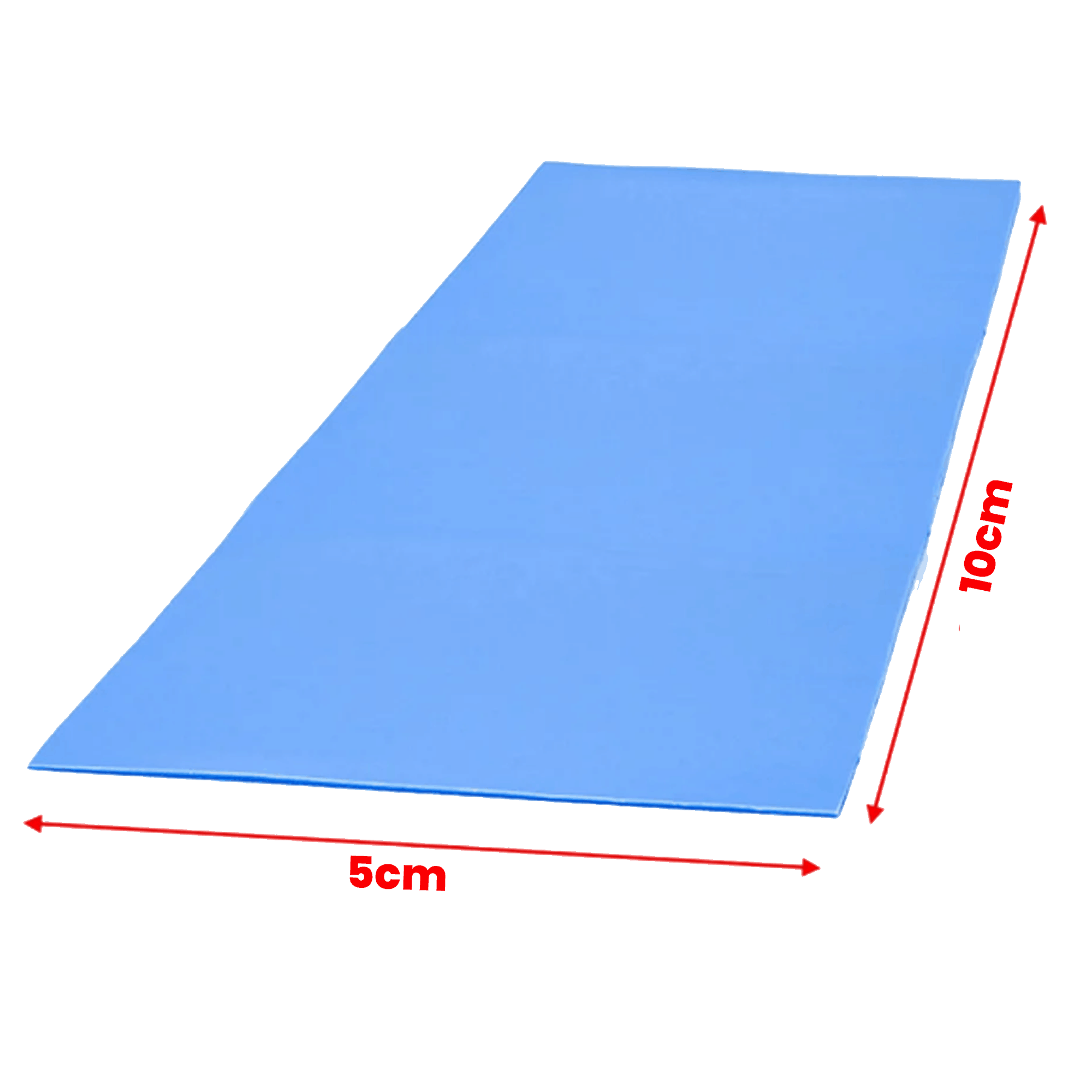 Almohadilla Térmica De Silicona para GPU/CPU/LED 10x5cm 1.0mm