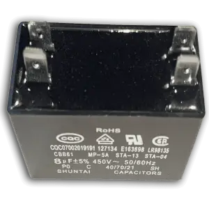 Capacitor de Marcha 8uf 450VAC 8MFD para MiniSplit