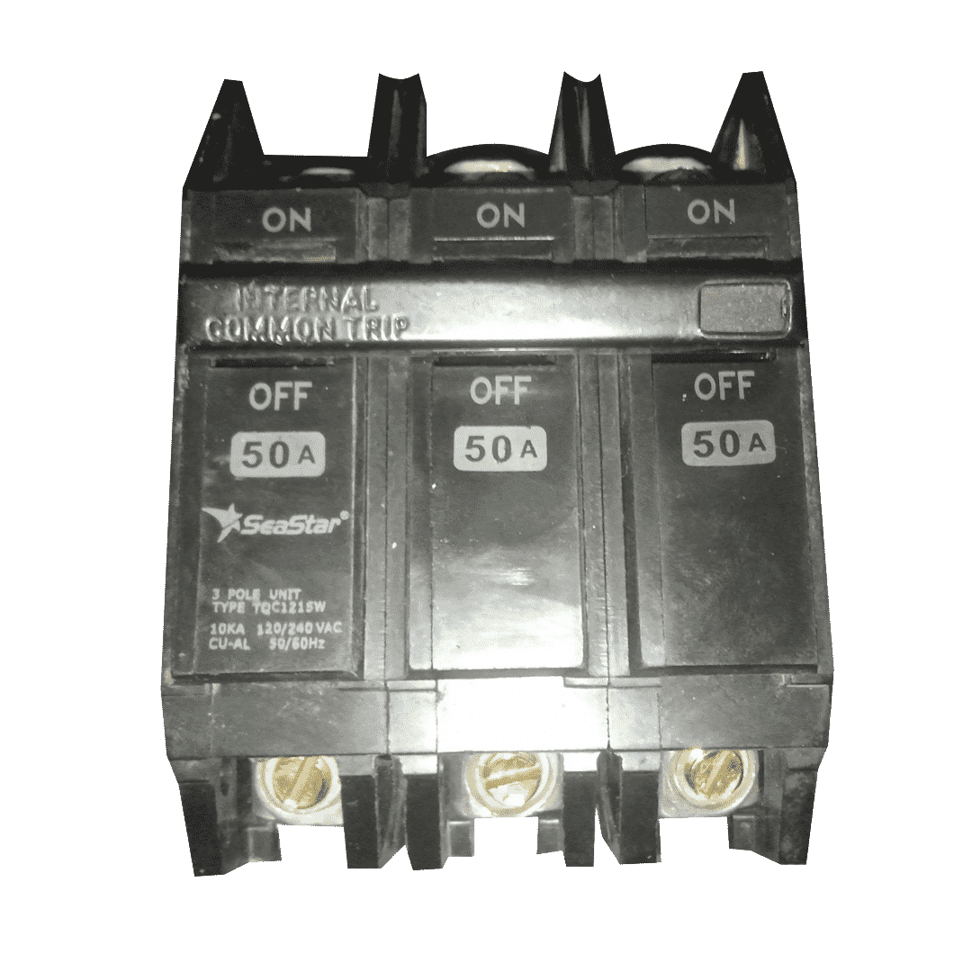 Breaker TQC1215W 3P 50A 120/240VAC 50/60Hz SeaStar