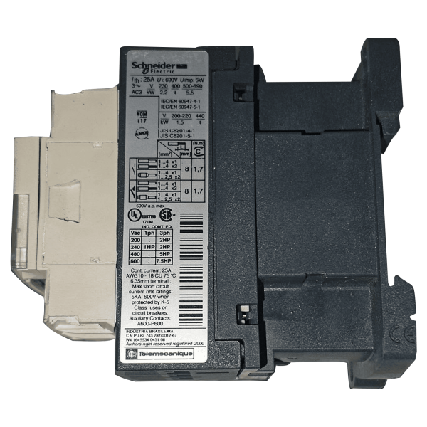 Contactor LC1D09M7 9A AC3 220V